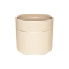 Kannellinen rasia 11x10 cm beige