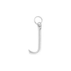 Riipus kirjain J 5cm metalli