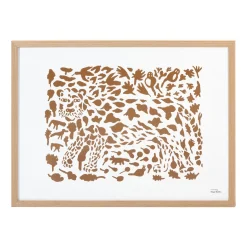 Taidejuliste 50x70cm Gepardi ruskea
